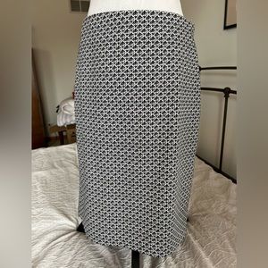 Classic Black & White Skirt, High Waist